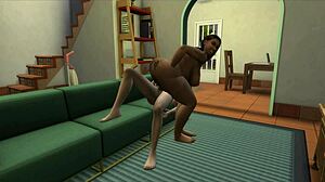 Fodendo com massagista in The Sims 4 - steamy 3D cartoon massage session.