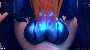 How Does Samus Aran's Big Sexy Ass Bounce on Hard Cock?
