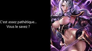 French camgirl Fucked by Hentai JOI