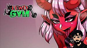 Hey, Lewd Gym's hot instructor boosts our stamina big time!