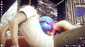 Rem in Wild Hentai Sex with Massive Release