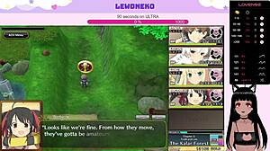 Vtuber Lewdneko Plays Evenicle Part 11 with Cute Elf and Big Tits Moaning