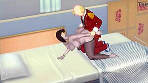 hey, check out this hentai raven teen titans clip with a guy in a red suit.