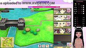 Vtuber Lewdneko Plays Evenicle Part 11 with Cute Elf and Big Tits Moaning