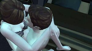 Horny stepson with a big cock fucked his stepmom hard