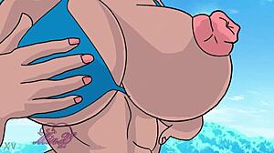 i’m obsessed with chun-li’s big titties bouncing and twerking in this hot anime clip.