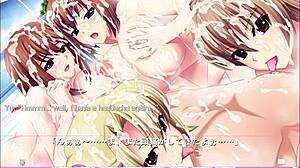 Ijira rental - harem route part 3 - hot tub scene