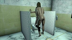 Fallout 4 game: hot sex in the toilet, crazy and awesome