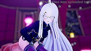 Hina Megane in 3D Cartoon Anime: Wow, Look at That!