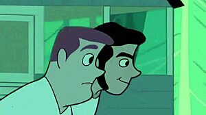 Gay boy fuck in animated group sex
