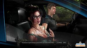 Countess in Crimson 3D: Ep1 Car Adventure with Ashley