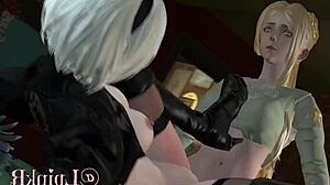 A La Zorra De 2B Loves Hard Pounding In Nier Automata