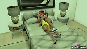 Two hungry chicks fuck in pool with toys