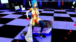 半裸动漫妹性感扭臀舞