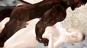 A girl with appetizing forms in snow-white outfit, caught my attention