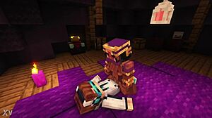 黑人女人和男人狂野3D动作