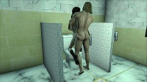 Fallout 4 game: hot sex in the toilet, crazy and awesome
