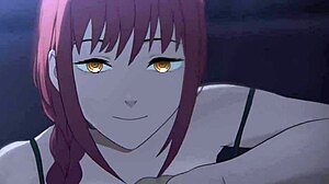 Makima y denji in wild anal and masturbation hentai action now!