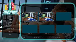 First part of the game Milfy City with 3D porn