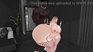 Brasilean slut banging with a big dick - imvu 02