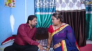 Desi teacher's hardcore threesome with student and her mom