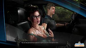 Countess in Crimson 3D: Ep1 Car Adventure with Ashley