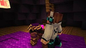 黑人女人和男人狂野3D动作