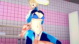 Samus Aran in bikini, an epic Metroid fantasy by Fantasyking3
