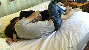after work, hot hotel sex with my female boss in suit