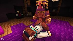 黑人女人和男人狂野3D动作