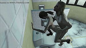 Fallout 4 game: hot sex in the toilet, crazy and awesome