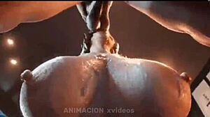 Sexy Hot Woman with Big Cock Pounds Hentai Teen Hard