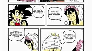 DBZ wedding night unfolds in steamy comic scenes