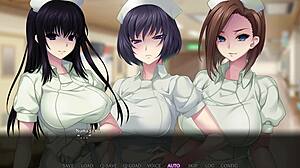 Nurses dominate the man who had ideas about tying them up