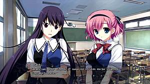 Grisaia No Kajitsu Urated Route - Sachi Komine Blowjob in Episode 66 Maidophobe Y-Kun