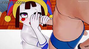 Amazing Digital Circus'ten Pomni revirde spor kıyafetiyle sikişmek istiyor, sansür yok!