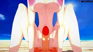 Gwen Tennyson gets fucked on the beach in a fantasy world