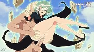 one punch man hentai tatsumaki gets slammed with creampie