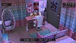 stepbrother caught spying on stepsister with hidden camera.