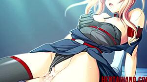 A busty red-haired hentai babe decided to take a ride