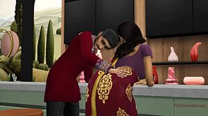 cheating wife seduces stranger for wild bar encounter in sims 4 hindi