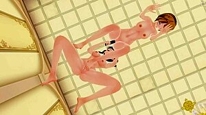 Cm3d2-Hentai: Iris Teases Tamaki Before Steamy Bath in Fireforce