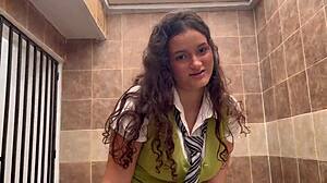 Hey, busty student bangs her teacher to pass engineering class!