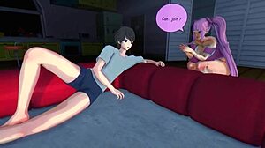 yumi sneaks a late night ride for creamy fun