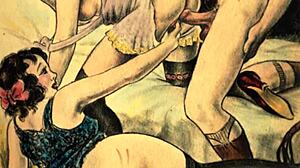 Vintage Erotic Drawings Showcase Sensual Retro Anime Art