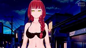 Makima's bouncing on chainsaw in this steamy Chainsaw Man scene