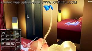 She devours it like sweet chocolate pancakes, huh?