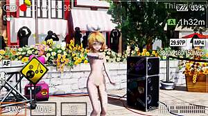 Rin Kagamine's naked dance - booo mmd by kiidosan