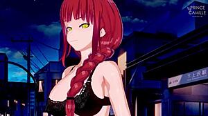 Makima's bouncing on chainsaw in this steamy Chainsaw Man scene