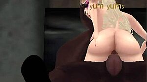 Hot Blonde Slut Pounded Hard in 3D Assfucking Scene